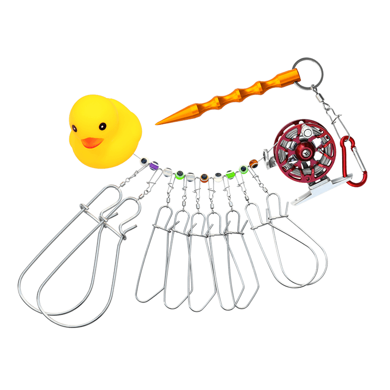 Fish Lock Buckle Durable Chain Stringers with 9 Snaps Chain Stringer -HXY-8431